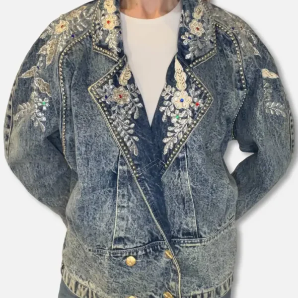 Chaqueta Denim Bordados