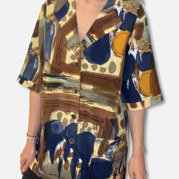 Camisa Abstracta Estampada