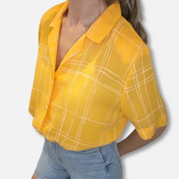 Camisa Amarilla Cuadros