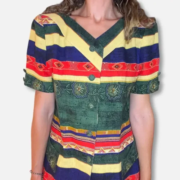 Chaqueta Estampada Multicolor